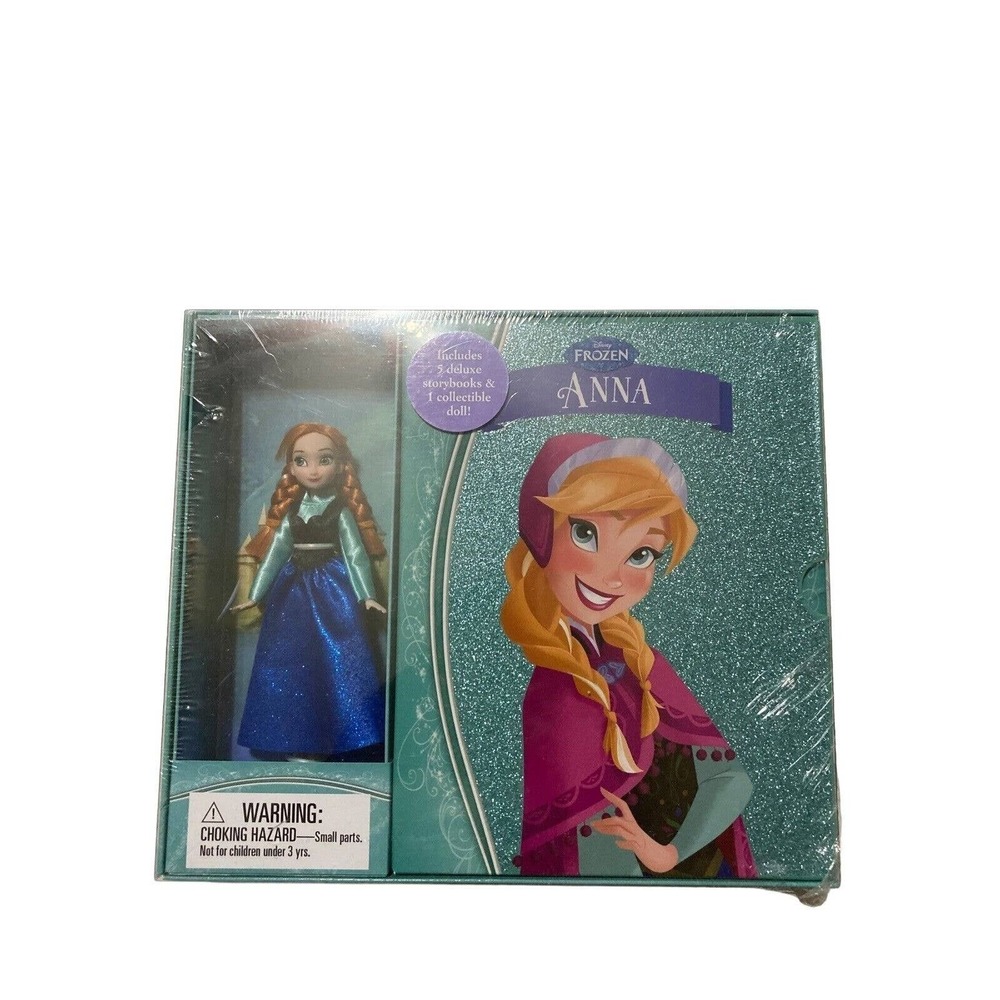 FROZEN ANNA‎ 5 Deluxe StoryBook Box Set DISNEY & Collectible Doll